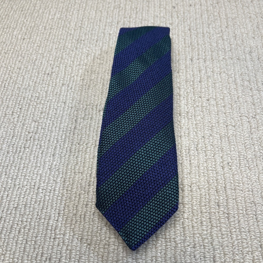 Charles Tyrwhitt London Textured Men's Silk Tie Made in Italy Striped